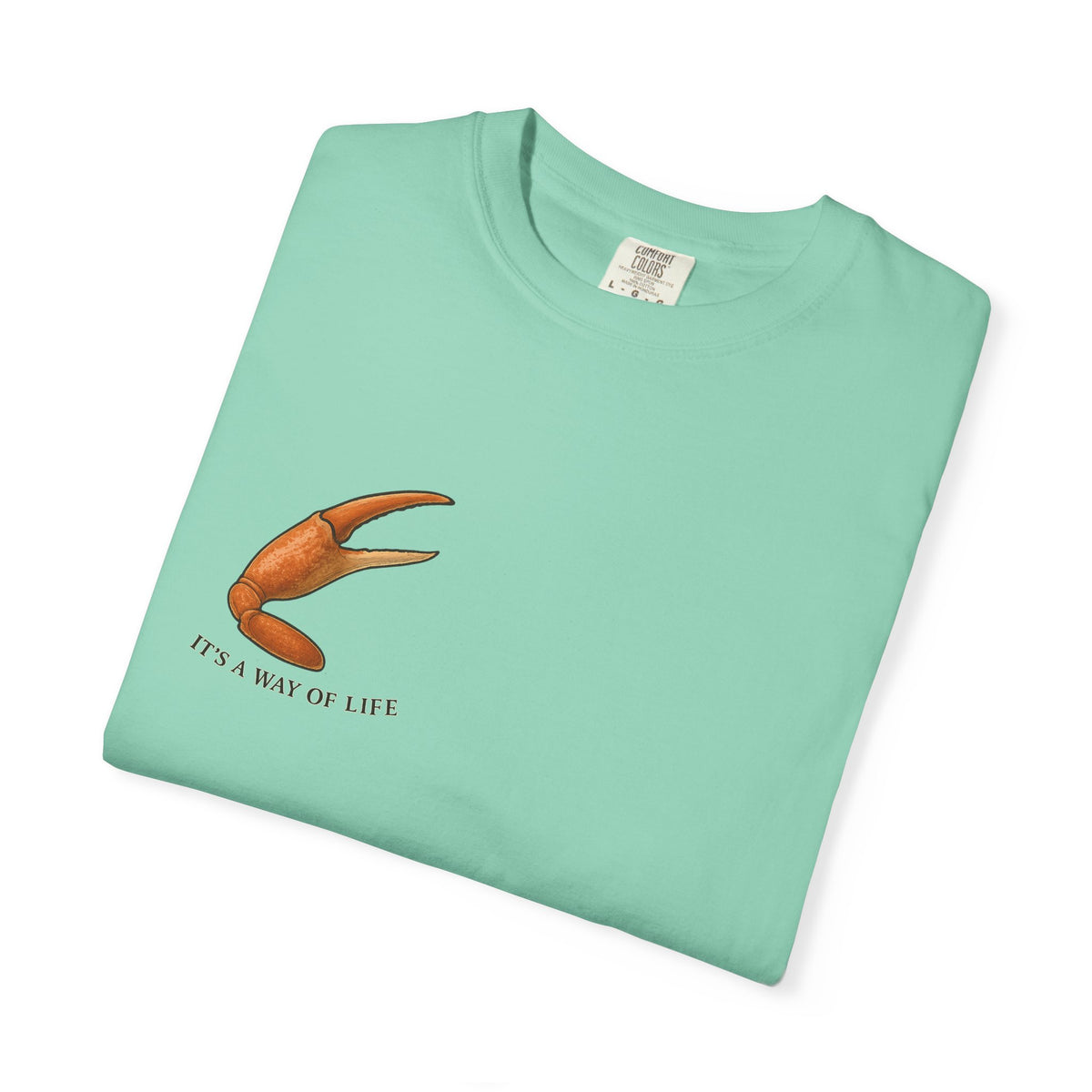 Family Tyes Crab Graphic T-Shirt - Unisex Garment-Dyed Tee