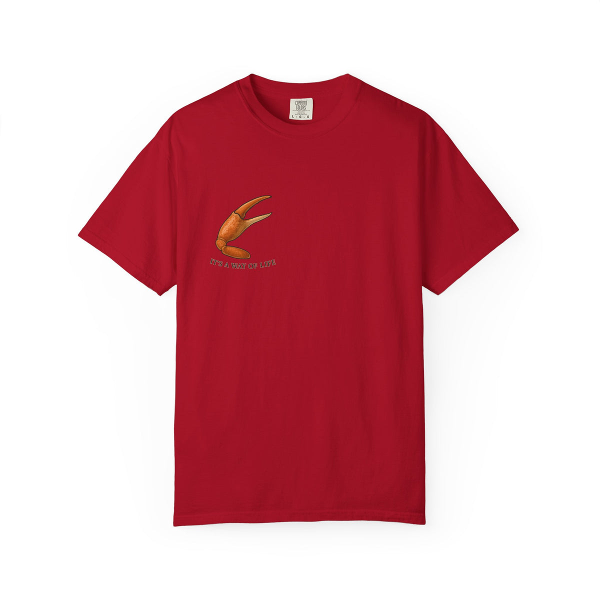 Family Tyes Crab Graphic T-Shirt - Unisex Garment-Dyed Tee
