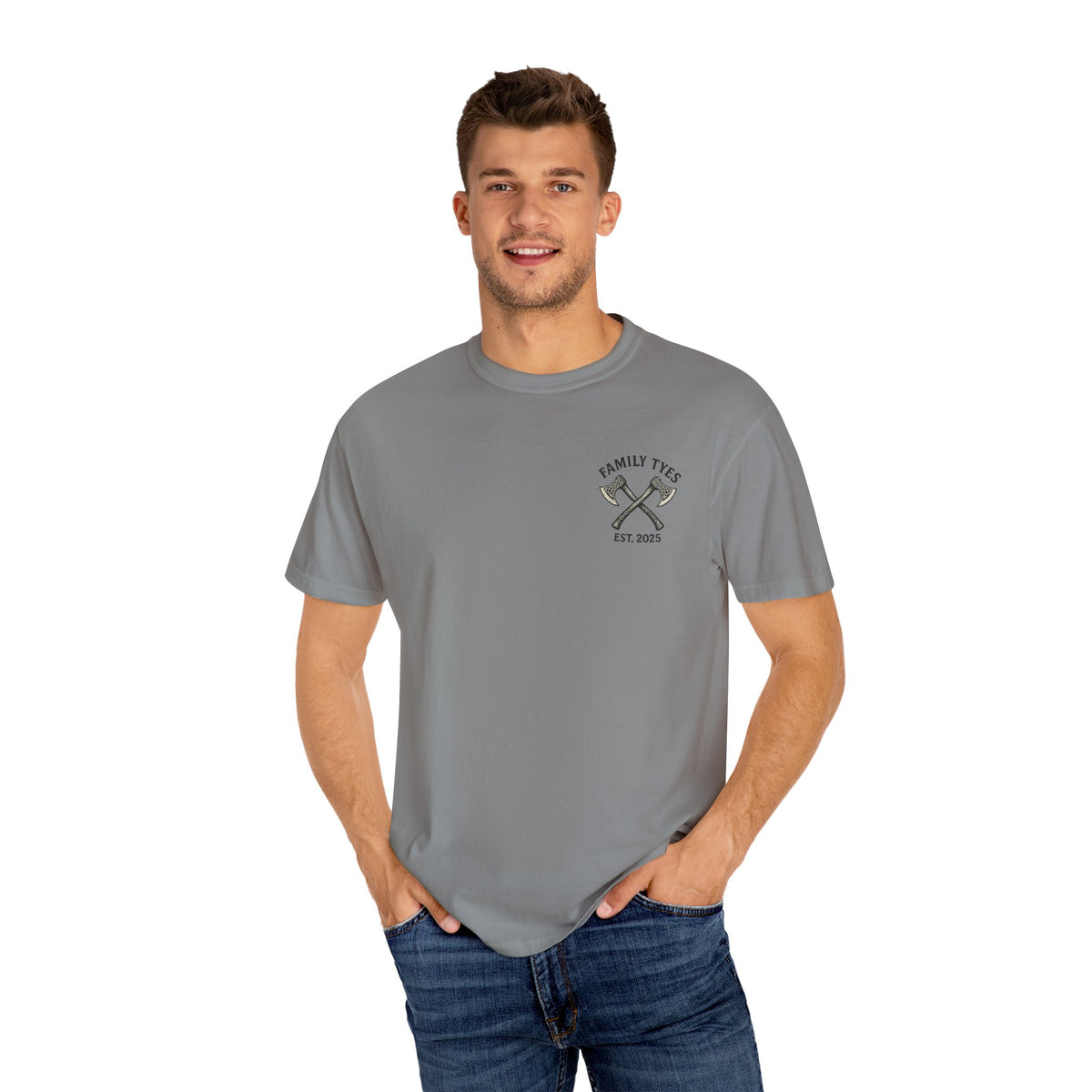 Built for conflict VIKING Unisex Garment-Dyed T-shirt - Family Ties, Guilt for Conflict, Casual Wear, Gift for Him, Father's Day Tee