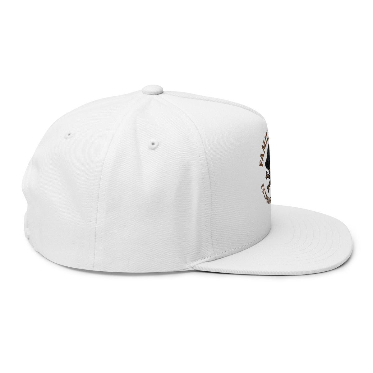 Pirate Embroidered Family Tyes Flat Bill Cap