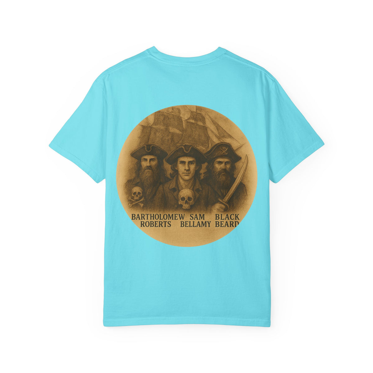 Vintage Pirate T-Shirt, Unisex Garment-Dyed Tee, Retro Pirate Apparel, Pirate Lover Gift, Halloween Costume Top