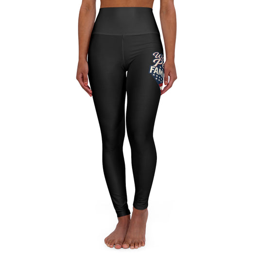 High Waisted Yoga Leggings with We The People  Design | Comfortable & Stylish Activewear