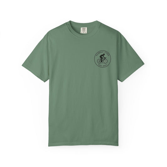 Adventure Awaits Unisex T-Shirt, Bicycle Lover Gift, Outdoorsy Tee, Casual Cycling Shirt, Unique Pedal Design