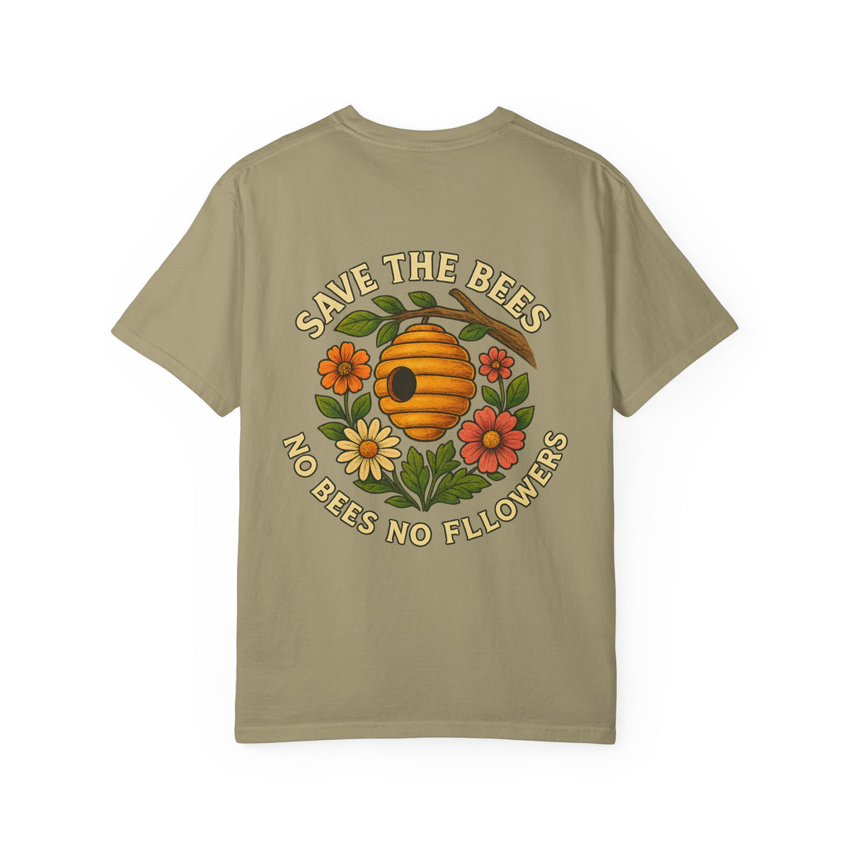 Save the bees Unisex Garment-Dyed T-Shirt - Family Tyes & Find Your Zen Design