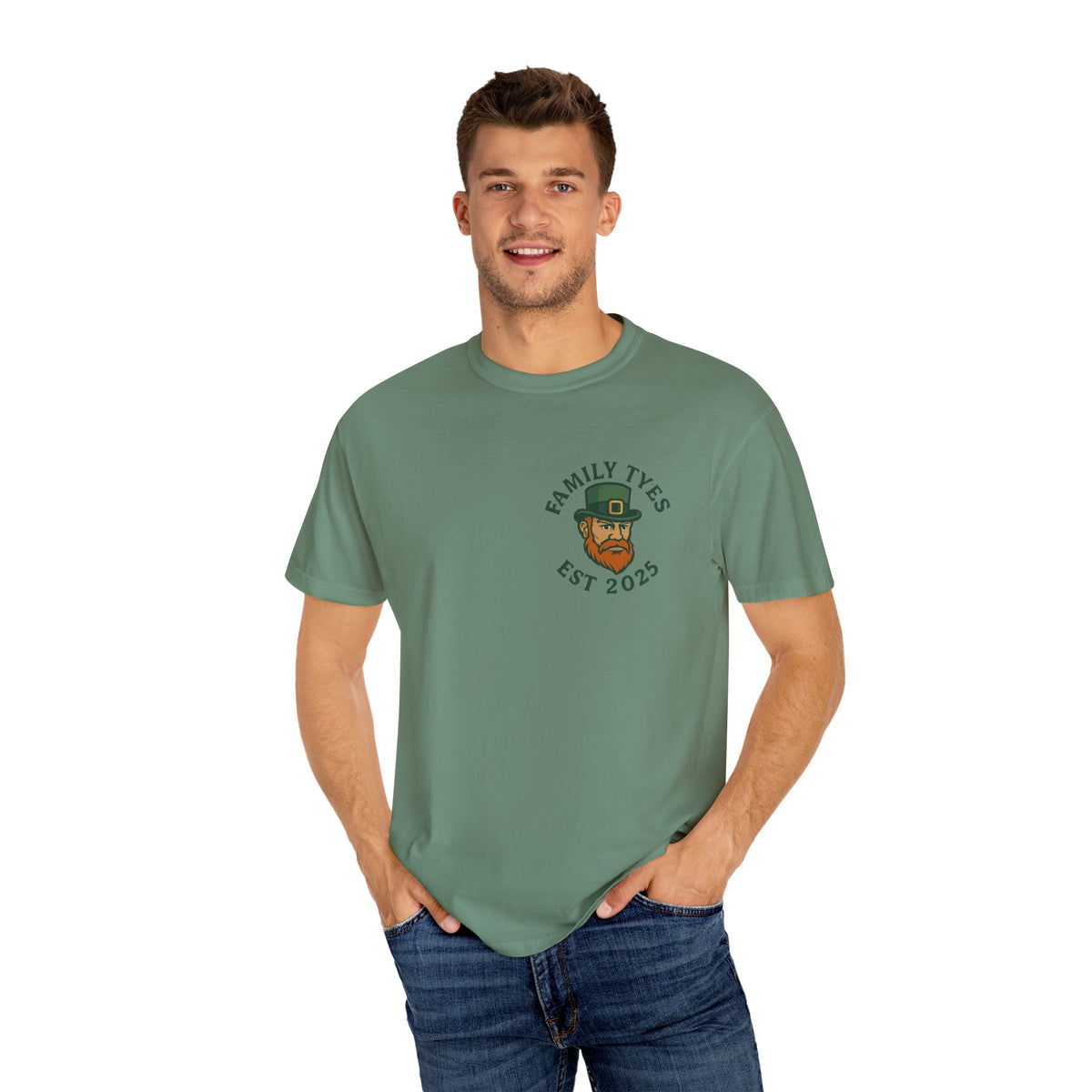 Irish collection Unisex Garment-Dyed T-Shirt - Irish Defender Tee for St. Patrick's Day