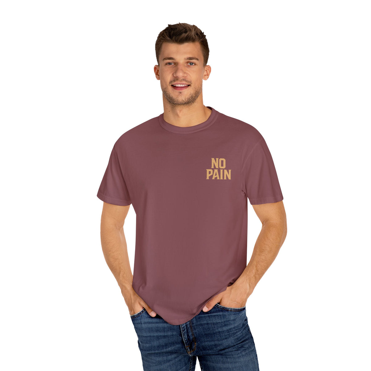 Unisex Motivational Gym T-Shirt | No Pain, Pain is Weakness Leaving the Body, Fitness Gift, Workout Tee, Bodybuilding Apparel