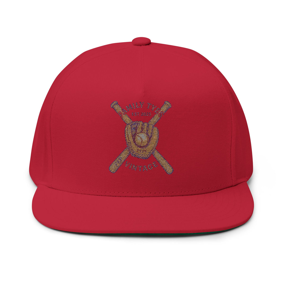 Flat Bill Cap (Embroidery)