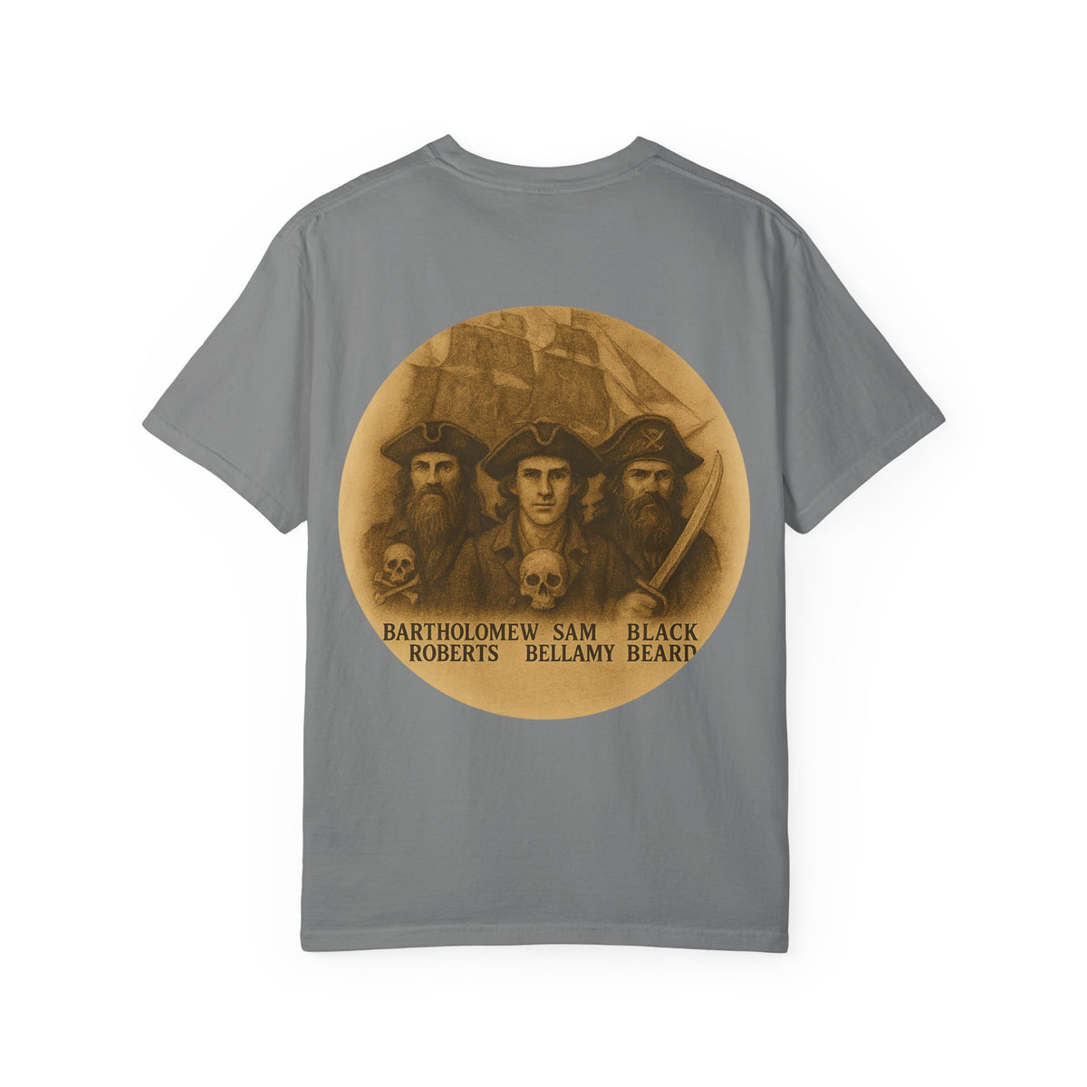 Vintage Pirate T-Shirt, Unisex Garment-Dyed Tee, Retro Pirate Apparel, Pirate Lover Gift, Halloween Costume Top