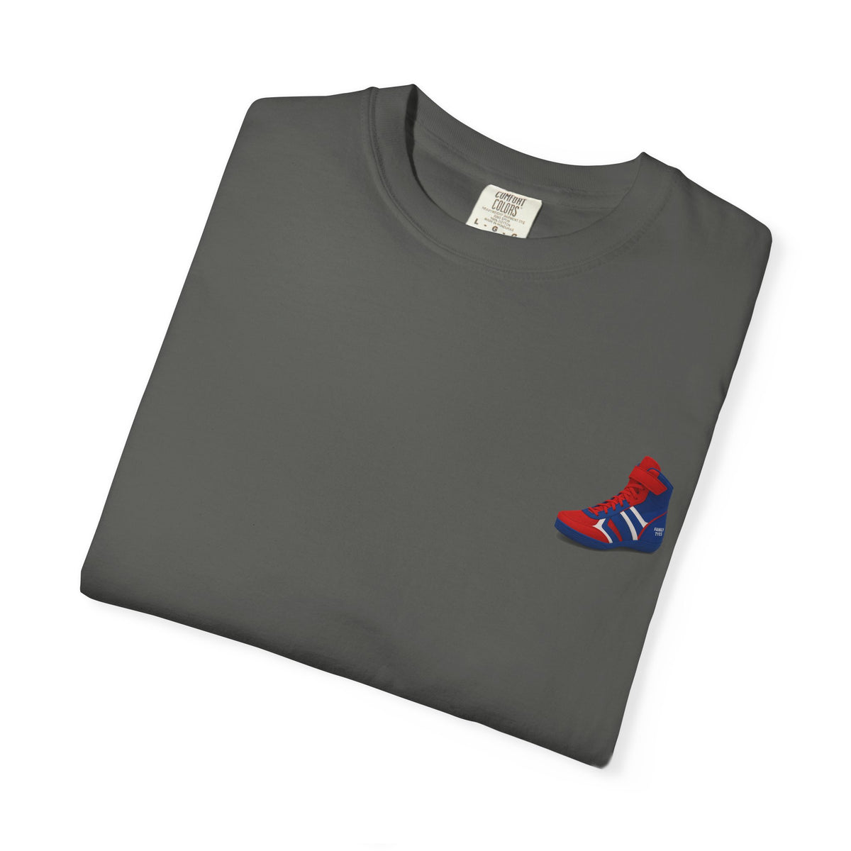 Wrestling Unisex Garment-Dyed T-shirt with Fun Typography