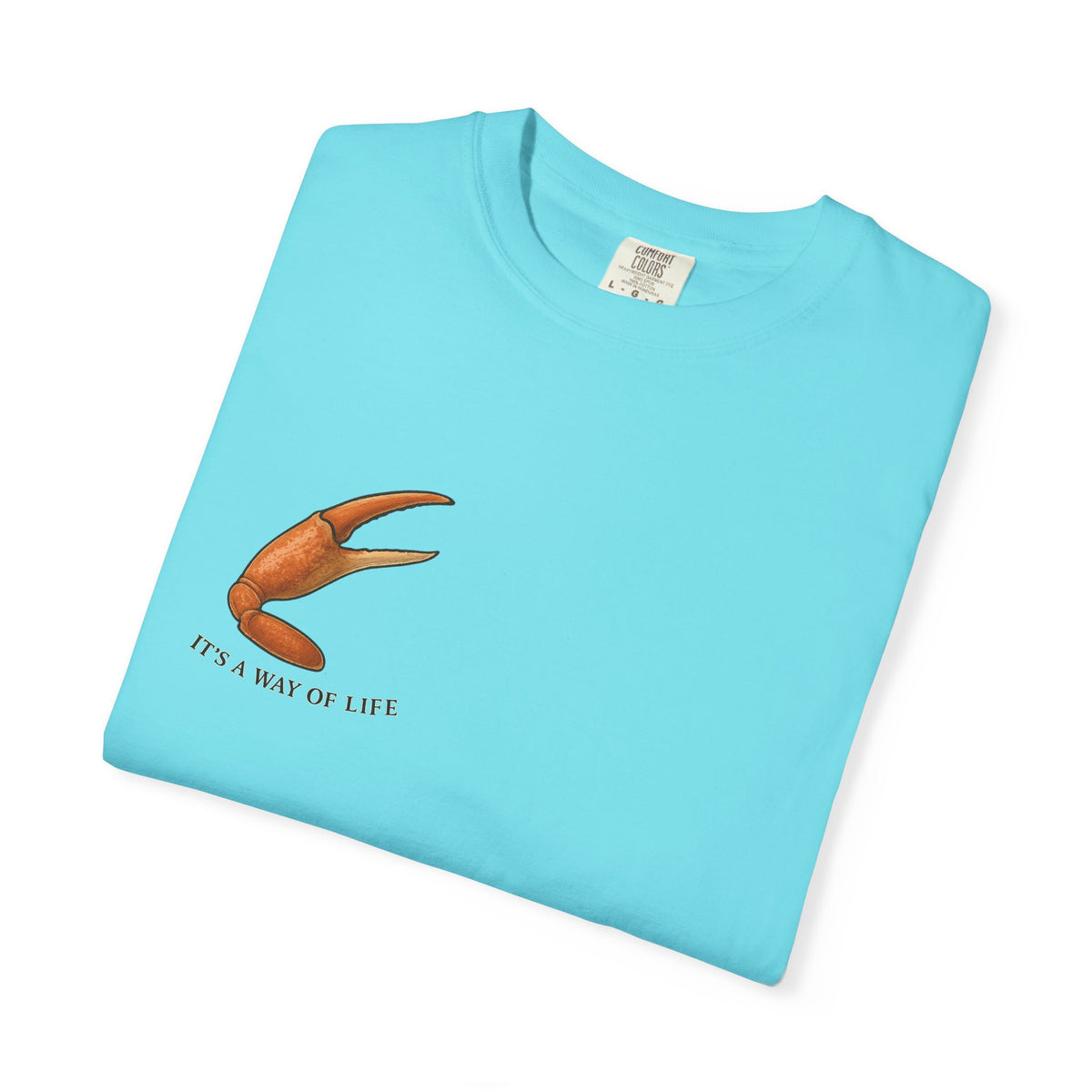 Family Tyes Crab Graphic T-Shirt - Unisex Garment-Dyed Tee