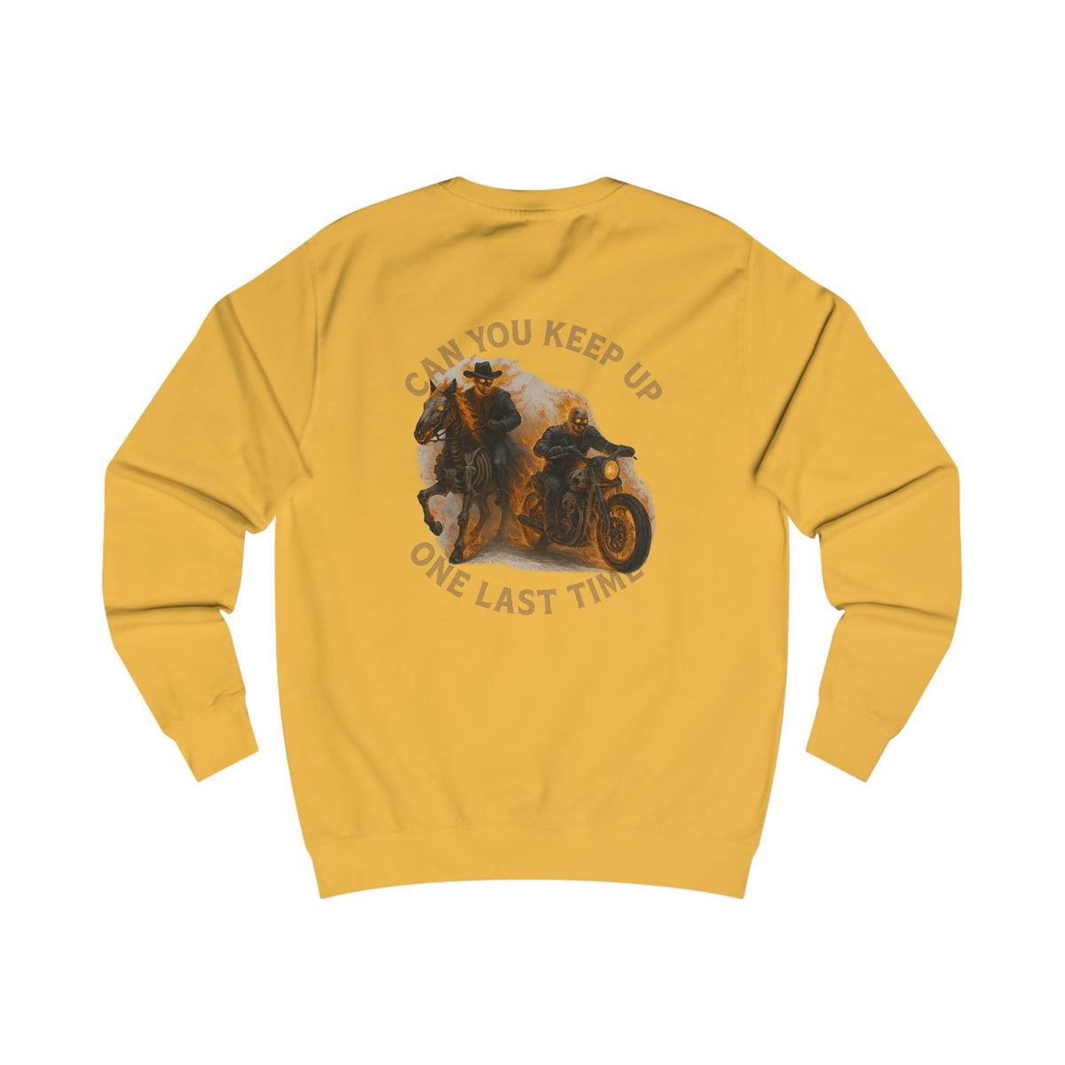 Can you keep up ghost rider Charming Family Sweatshirt, Cozy Gift, Summer Vibes, Beachwear, Unisex Apparel, Family Gatherings, Casual Comfort, Relaxation Style