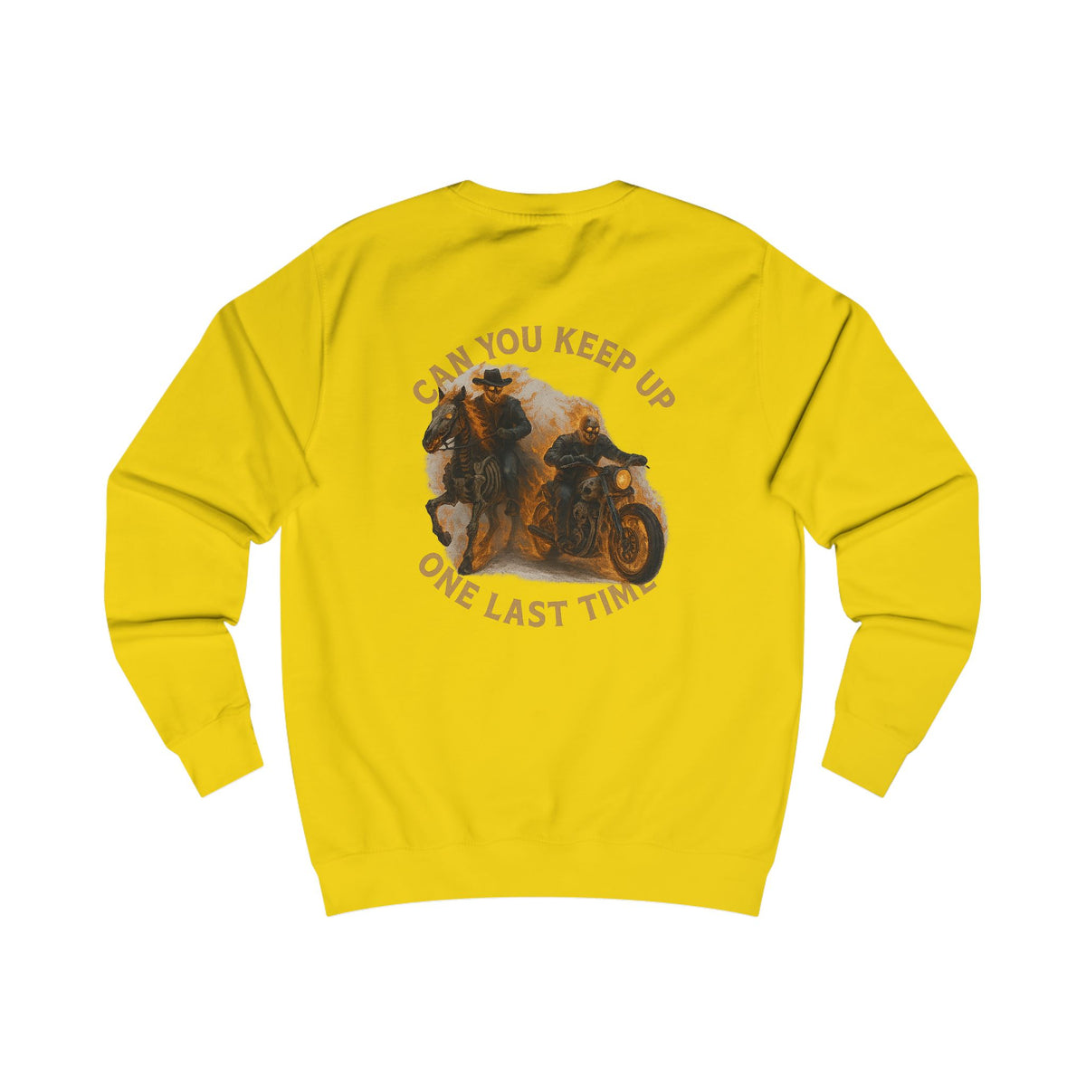 Can you keep up ghost rider Charming Family Sweatshirt, Cozy Gift, Summer Vibes, Beachwear, Unisex Apparel, Family Gatherings, Casual Comfort, Relaxation Style