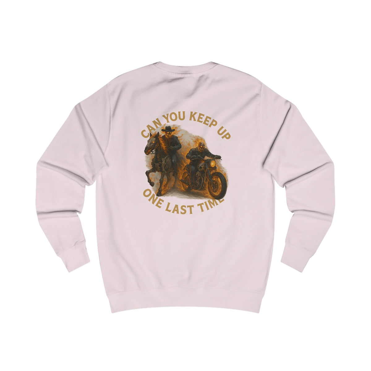 Can you keep up ghost rider Charming Family Sweatshirt, Cozy Gift, Summer Vibes, Beachwear, Unisex Apparel, Family Gatherings, Casual Comfort, Relaxation Style