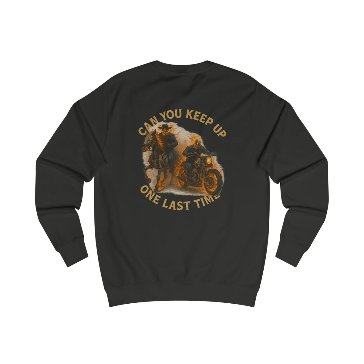 Can you keep up ghost rider Charming Family Sweatshirt, Cozy Gift, Summer Vibes, Beachwear, Unisex Apparel, Family Gatherings, Casual Comfort, Relaxation Style