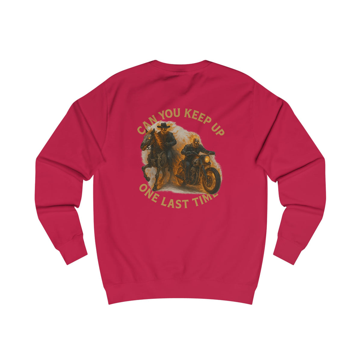 Can you keep up ghost rider Charming Family Sweatshirt, Cozy Gift, Summer Vibes, Beachwear, Unisex Apparel, Family Gatherings, Casual Comfort, Relaxation Style