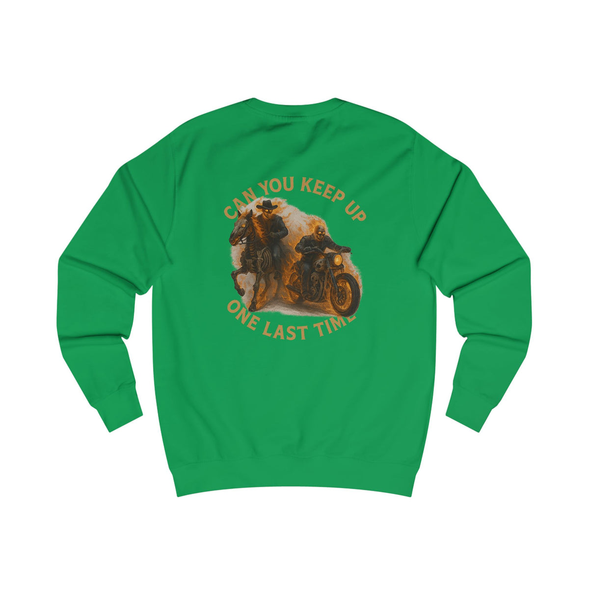 Can you keep up ghost rider Charming Family Sweatshirt, Cozy Gift, Summer Vibes, Beachwear, Unisex Apparel, Family Gatherings, Casual Comfort, Relaxation Style