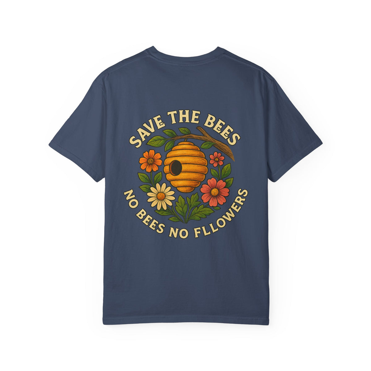 Save the bees Unisex Garment-Dyed T-Shirt - Family Tyes & Find Your Zen Design