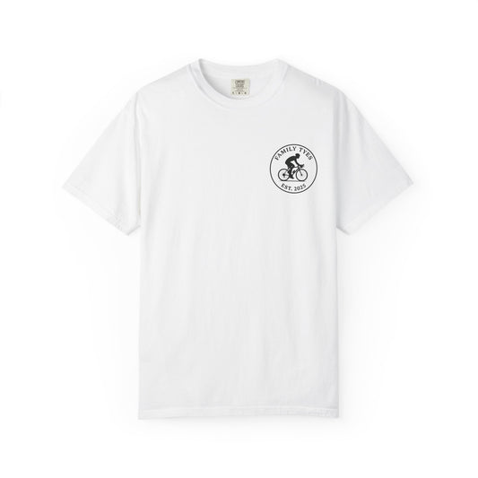 Adventure Awaits Unisex T-Shirt, Bicycle Lover Gift, Outdoorsy Tee, Casual Cycling Shirt, Unique Pedal Design
