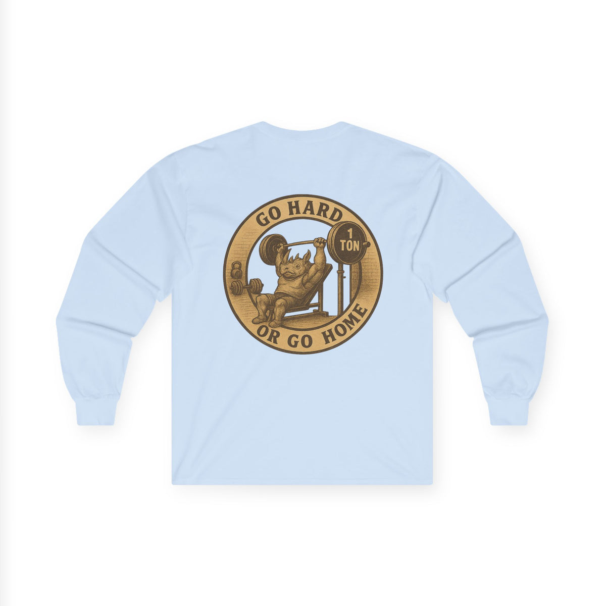 Weightlifting collection  Fitness Enthusiast Long Sleeve Tee - Go Hard or Go Home