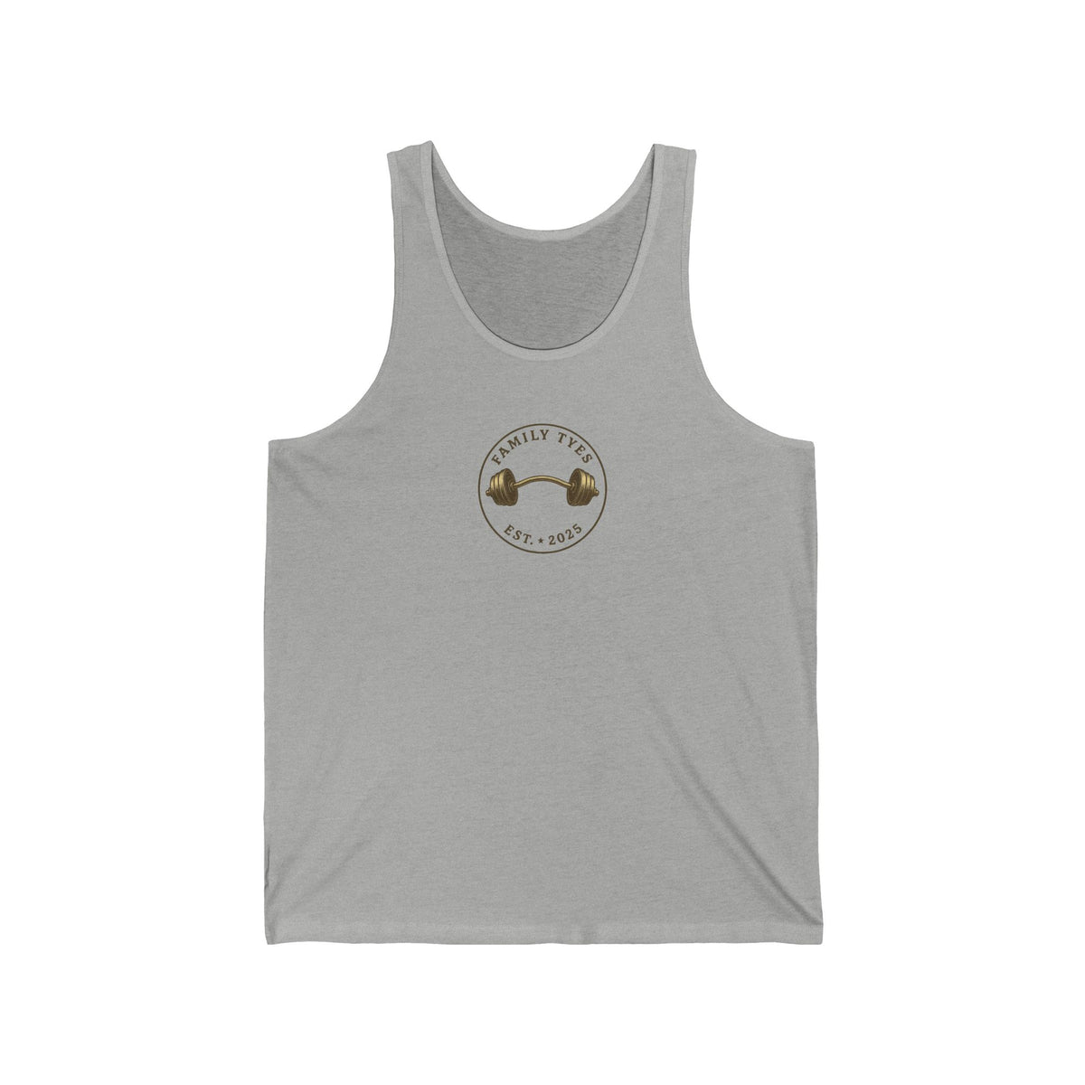 Family Tyes & Go Hard Unisex Jersey Tank - Workout & Fitness Tank Top