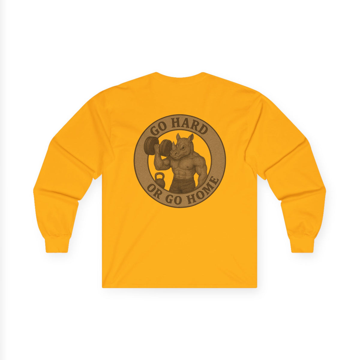 Strength & Motivation Long Sleeve Tee, Gym Shirt, Workout Apparel, Fitness Gift, Go Hard or Go Home Clothing