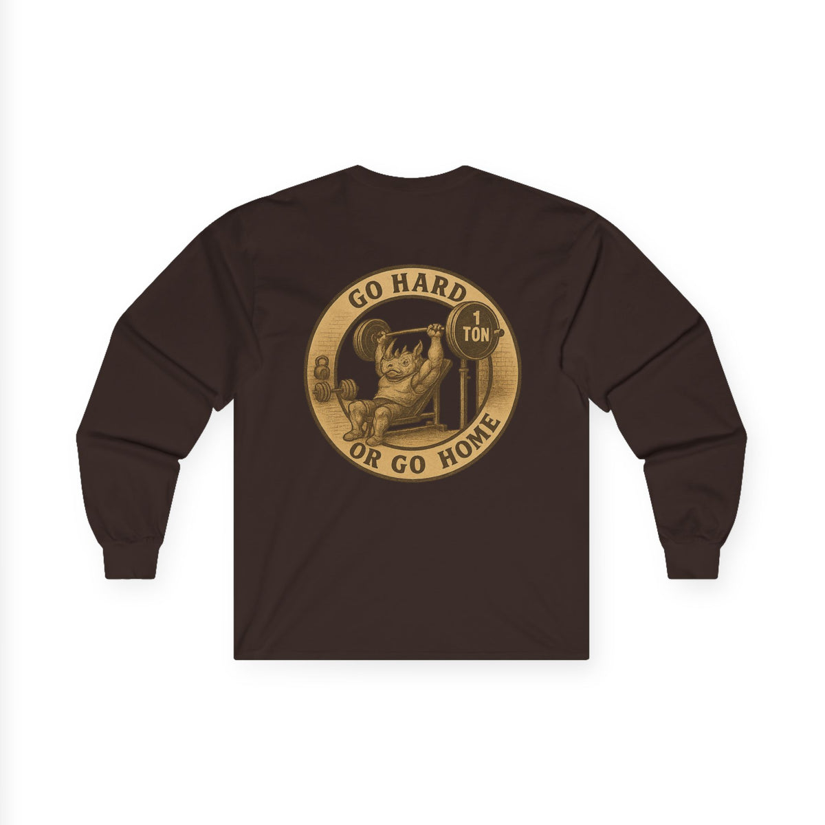 Weightlifting collection  Fitness Enthusiast Long Sleeve Tee - Go Hard or Go Home