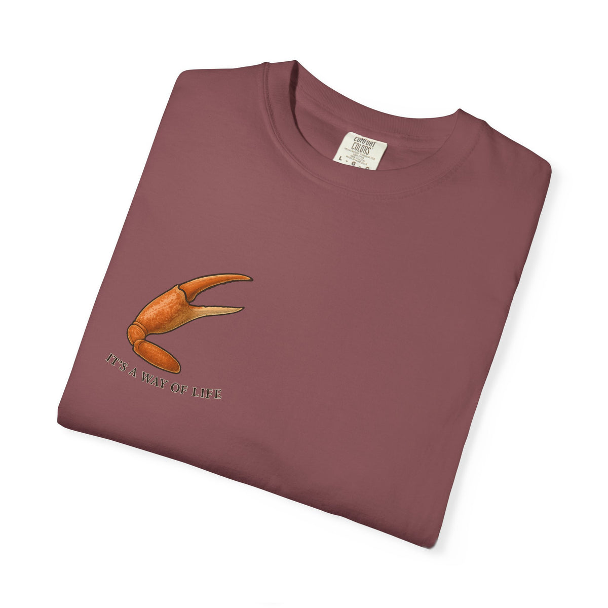 Family Tyes Crab Graphic T-Shirt - Unisex Garment-Dyed Tee