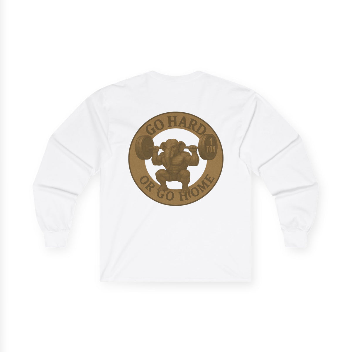 Motivational Long Sleeve Tee - Go Hard or Go Home
