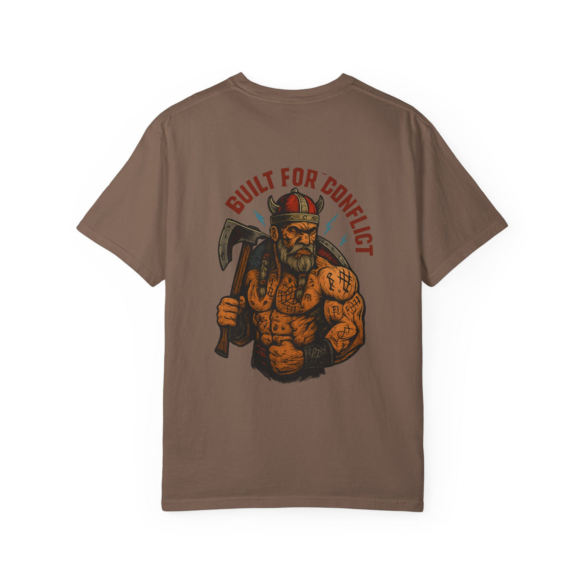 Built for conflict VIKING Unisex Garment-Dyed T-shirt - Family Ties, Guilt for Conflict, Casual Wear, Gift for Him, Father's Day Tee