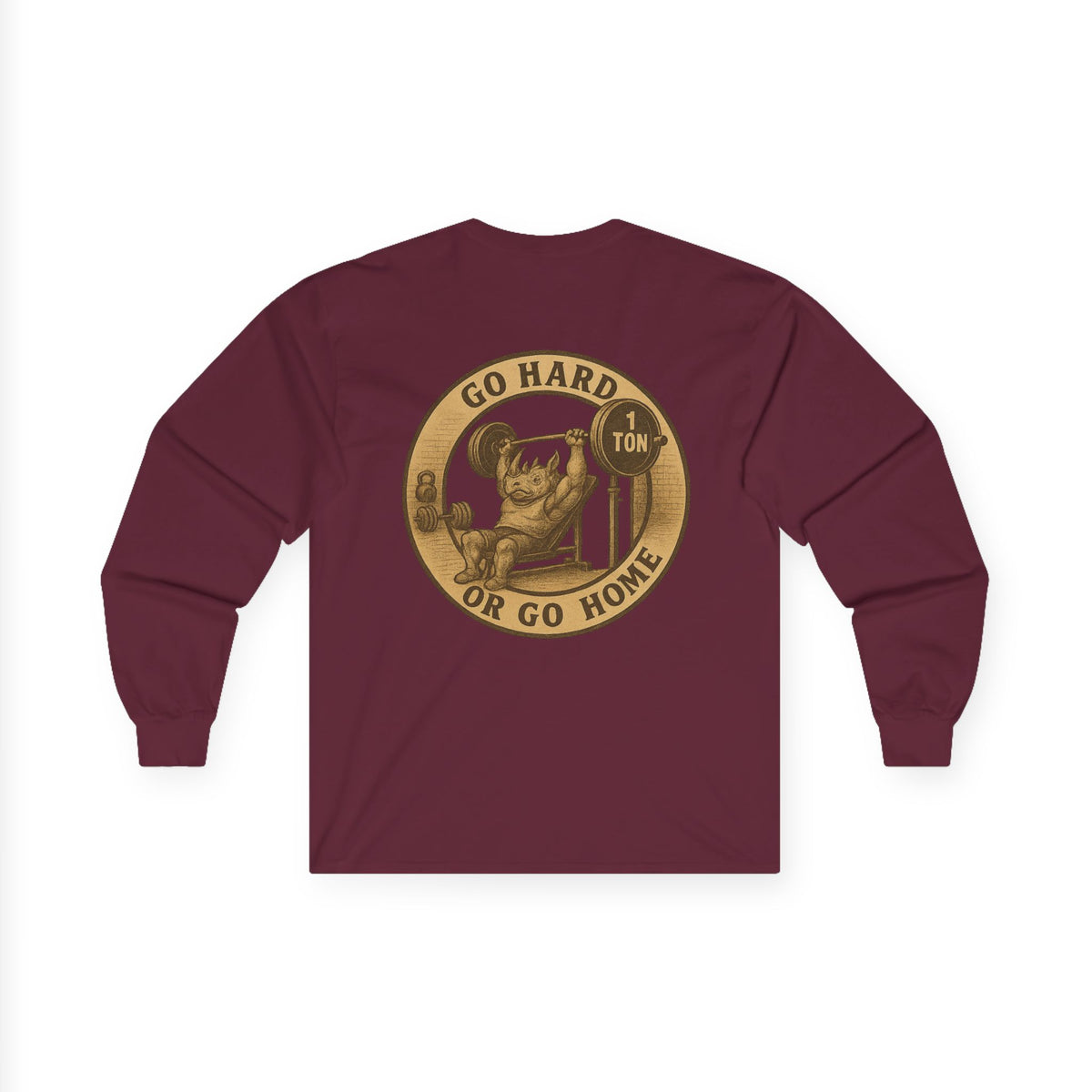 Fitness Enthusiast Long Sleeve Tee - Go Hard or Go Home