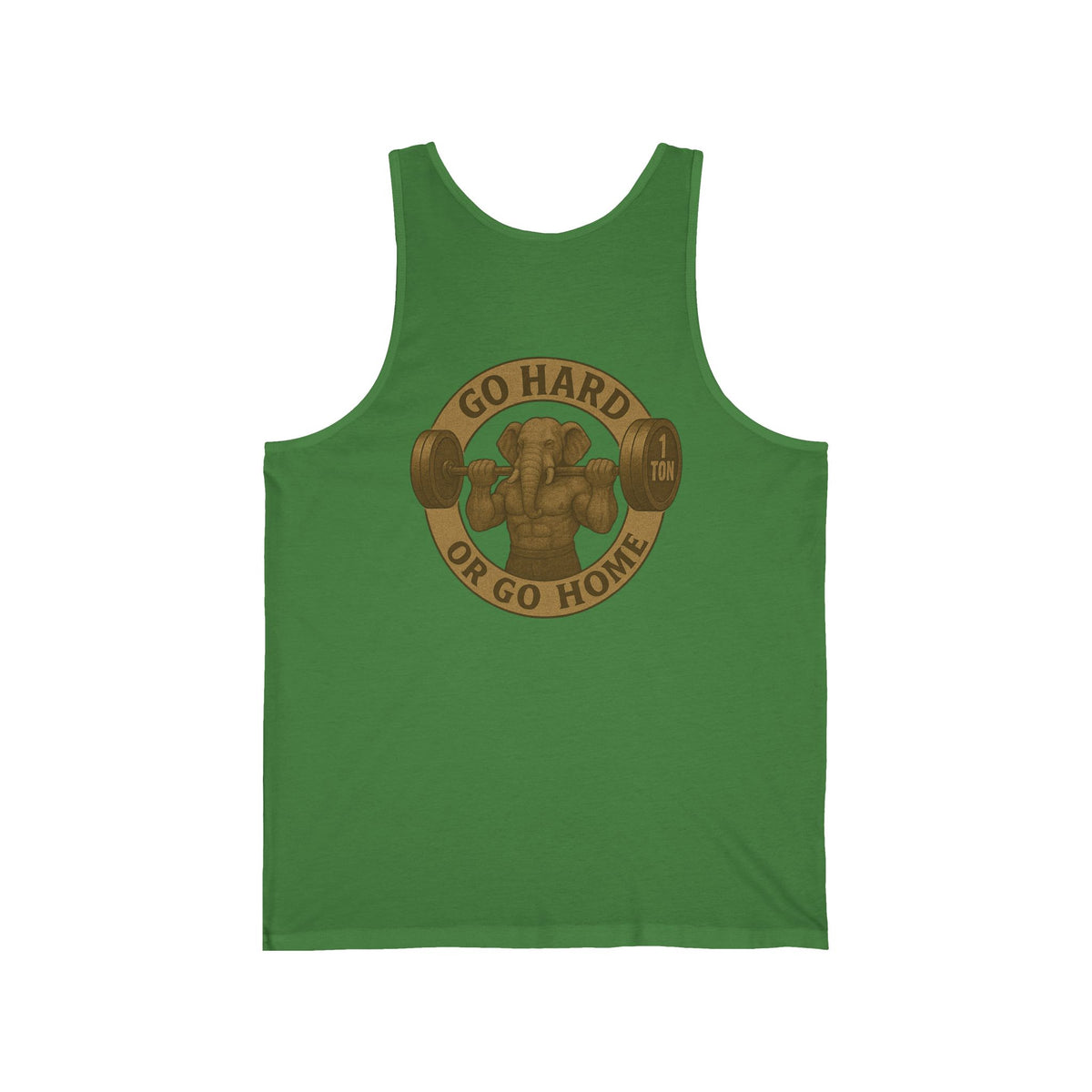 Family Tyes & Go Hard Unisex Jersey Tank - Workout & Fitness Tank Top