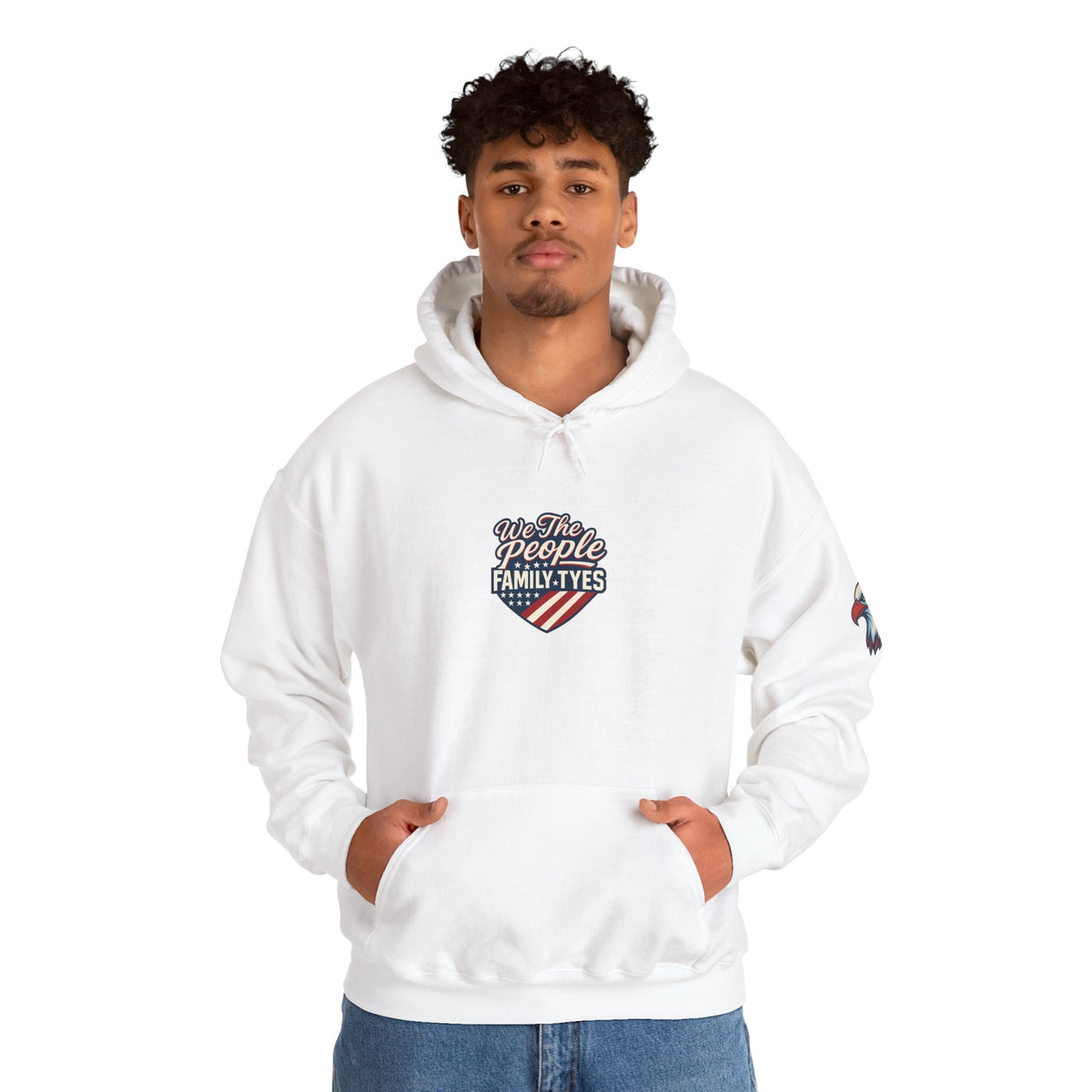 Patriotic Unisex Hooded Sweatshirt - American Pride, Family, Freedom, Gift for Veterans, Memorial Day, 4th of July
