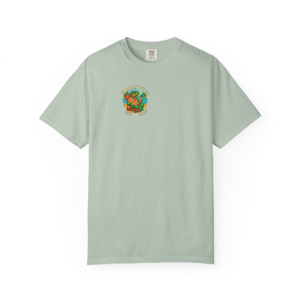 Chilled iguana party time Unisex Garment-Dyed T-Shirt - Family Tyes & Find Your Zen Design