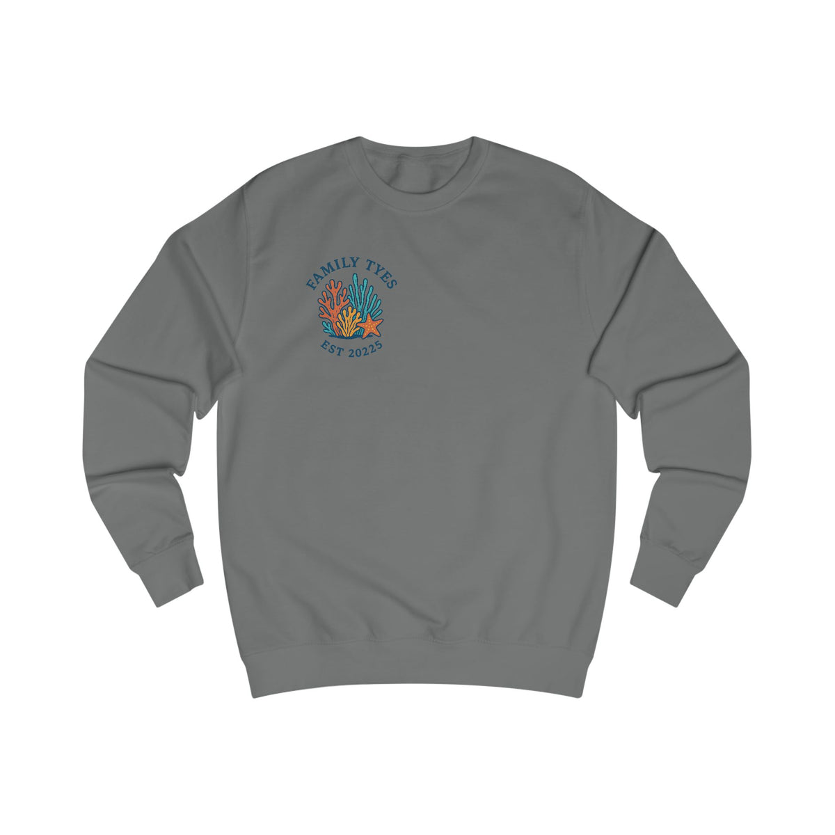 No care starfish Charming Family Sweatshirt, Cozy Gift, Summer Vibes, Beachwear, Unisex Apparel, Family Gatherings, Casual Comfort, Relaxation Style