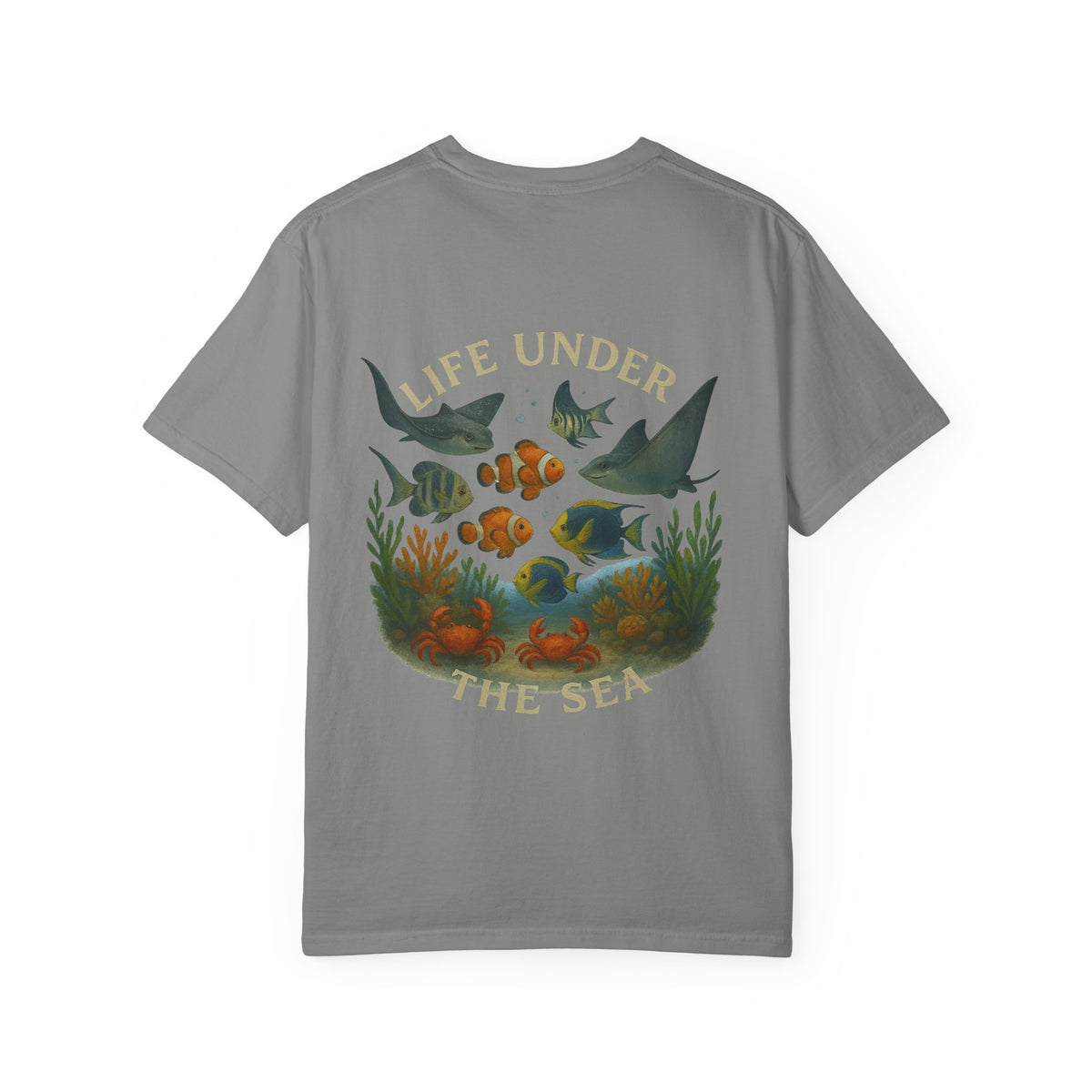 Ocean-Themed Unisex T-Shirt - 'Life Under the Sea' Graphic Design for Family Fun