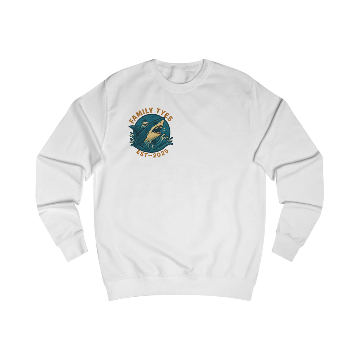 Shark attack Charming Family Sweatshirt, Cozy Gift, Summer Vibes, Beachwear, Unisex Apparel, Family Gatherings, Casual Comfort, Relaxation Style