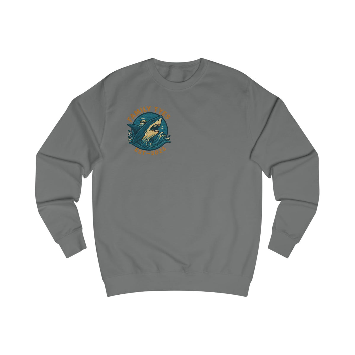 Shark attack Charming Family Sweatshirt, Cozy Gift, Summer Vibes, Beachwear, Unisex Apparel, Family Gatherings, Casual Comfort, Relaxation Style