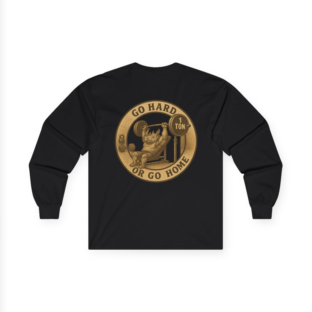 Weightlifting collection  Fitness Enthusiast Long Sleeve Tee - Go Hard or Go Home