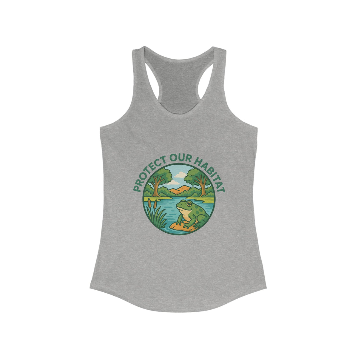 Protect our habitat Racerback Tank Top - Perfect for Summer Celebrations