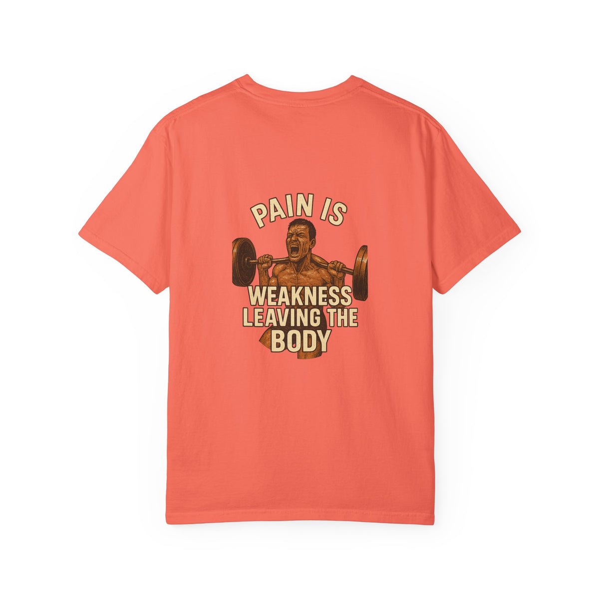 Unisex Motivational Gym T-Shirt | No Pain, Pain is Weakness Leaving the Body, Fitness Gift, Workout Tee, Bodybuilding Apparel