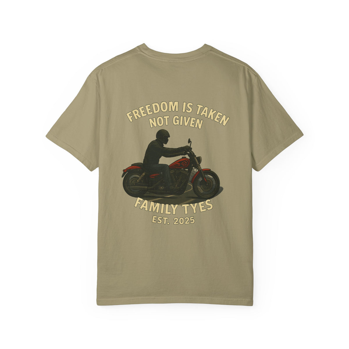 Legendary Iron Unisex Garment-Dyed T-Shirt - Freedom is Not Given Graphic Tee