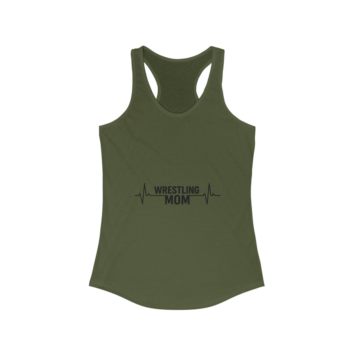 Wrestling Mom Racerback Tank, Fitness Shirt, Gift for Sports Moms, Exercise Top, Workout Apparel, Summer Activewear