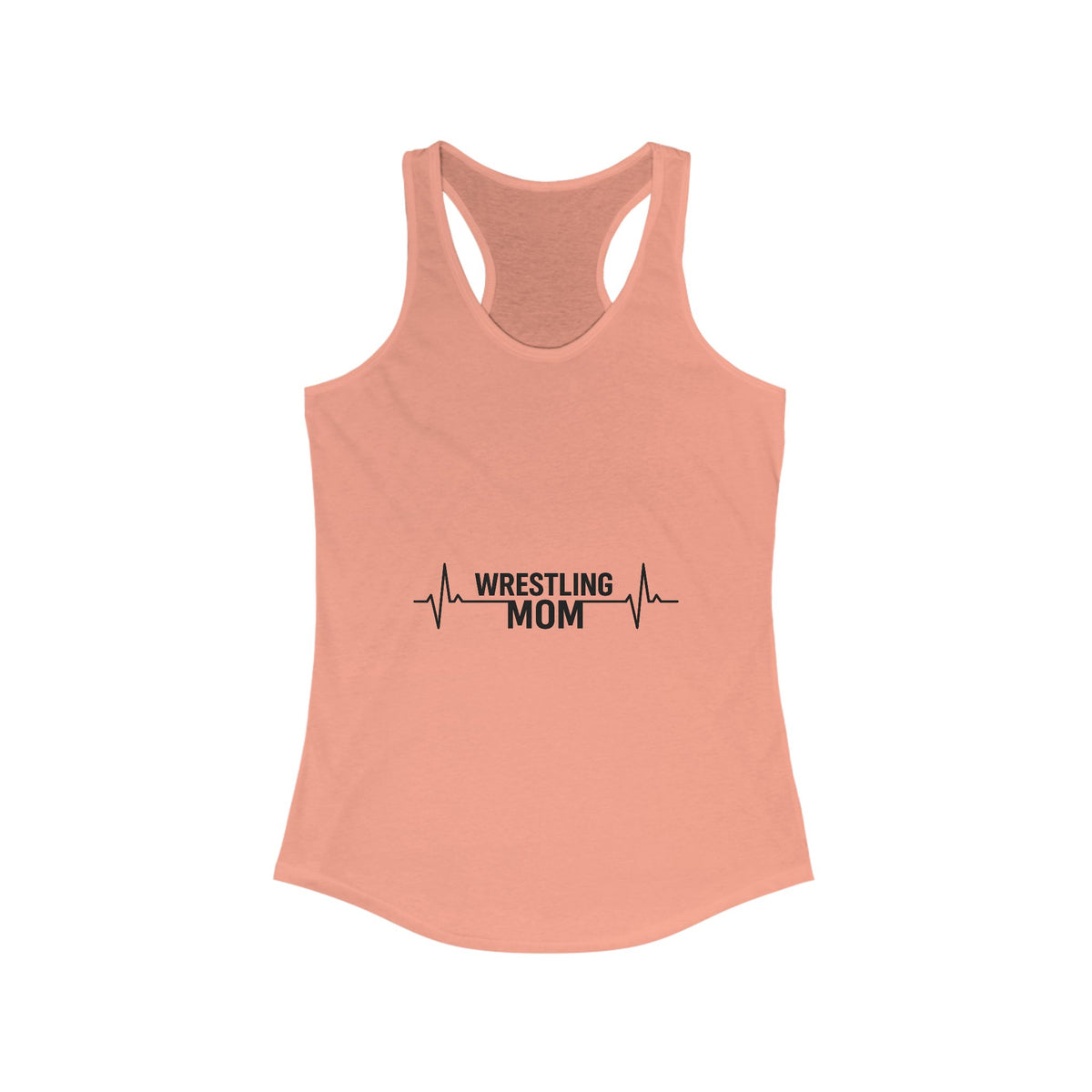 Wrestling Mom Racerback Tank, Fitness Shirt, Gift for Sports Moms, Exercise Top, Workout Apparel, Summer Activewear