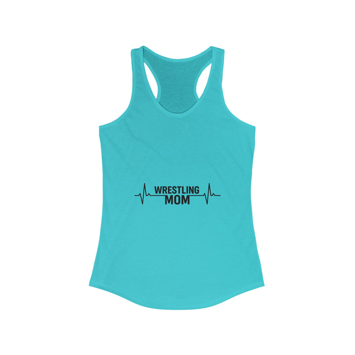 Wrestling Mom Racerback Tank, Fitness Shirt, Gift for Sports Moms, Exercise Top, Workout Apparel, Summer Activewear