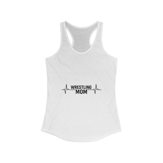 Wrestling Mom Racerback Tank, Fitness Shirt, Gift for Sports Moms, Exercise Top, Workout Apparel, Summer Activewear
