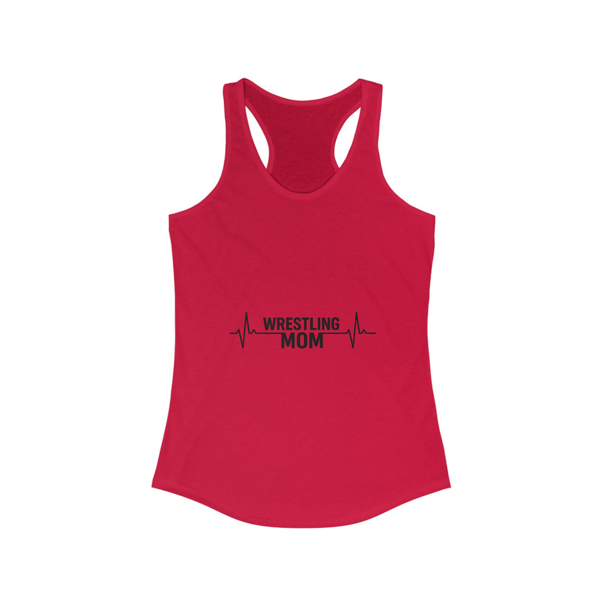 Wrestling Mom Racerback Tank, Fitness Shirt, Gift for Sports Moms, Exercise Top, Workout Apparel, Summer Activewear