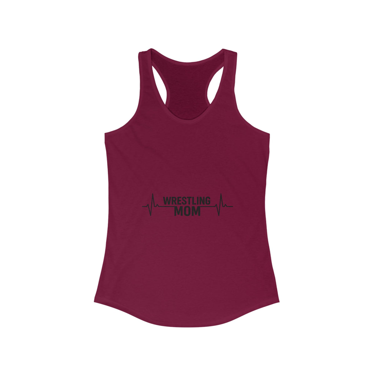 Wrestling Mom Racerback Tank, Fitness Shirt, Gift for Sports Moms, Exercise Top, Workout Apparel, Summer Activewear