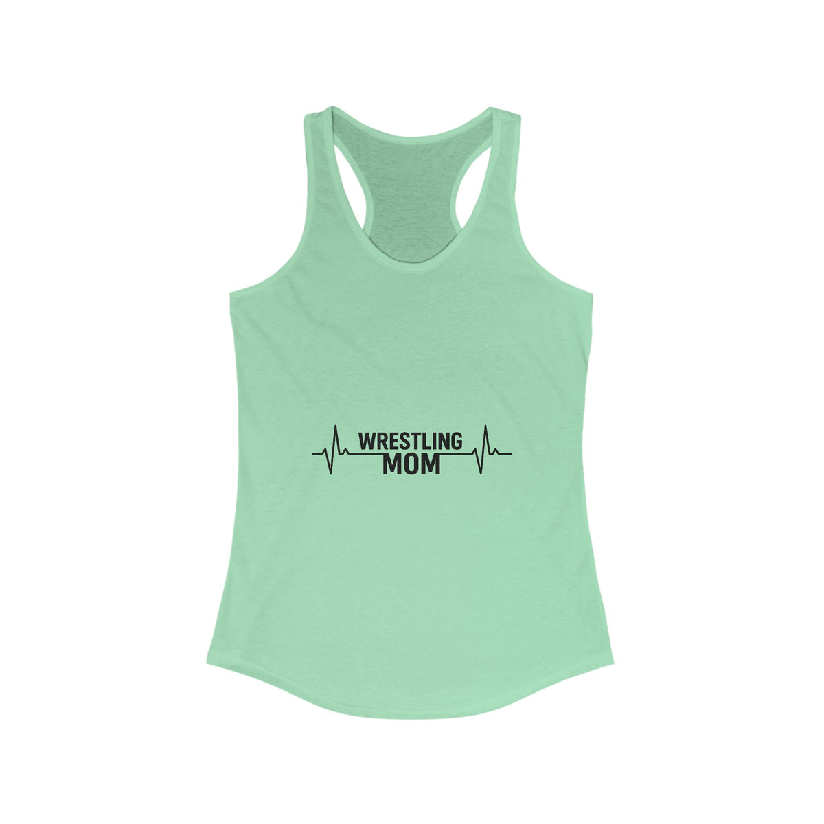 Wrestling Mom Racerback Tank, Fitness Shirt, Gift for Sports Moms, Exercise Top, Workout Apparel, Summer Activewear