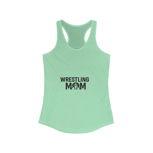 Wrestling Mom Racerback Tank, Gift for Sports Moms, Athletic Apparel, Summer Workout Top, Cheerleading Team Shirt, Fitness Gift