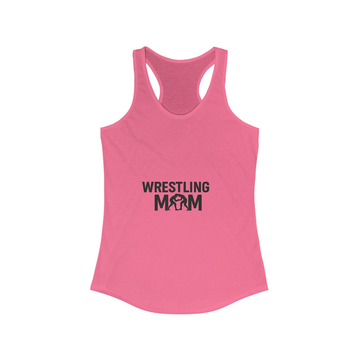 Wrestling Mom Racerback Tank, Gift for Sports Moms, Athletic Apparel, Summer Workout Top, Cheerleading Team Shirt, Fitness Gift